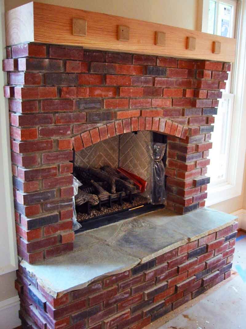 Wood and Brick Fireplace – Fireplace Guide by Chris